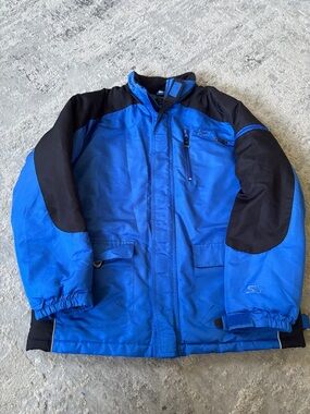 Vintage boys 16/18 Starter jacket Blue and Black Outdoor Jacket